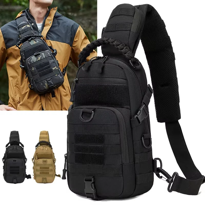 Men Fishing Chest Bag Fanny Pack Outdoor Sports Backpack Camping Hiking Climbing Cycling Shoulder Bag (image for) Men Fishing Chest Bag Fanny Pack Outdoor Sports Backpack Camping Hiking Climbing Cycling Shoulder Bag